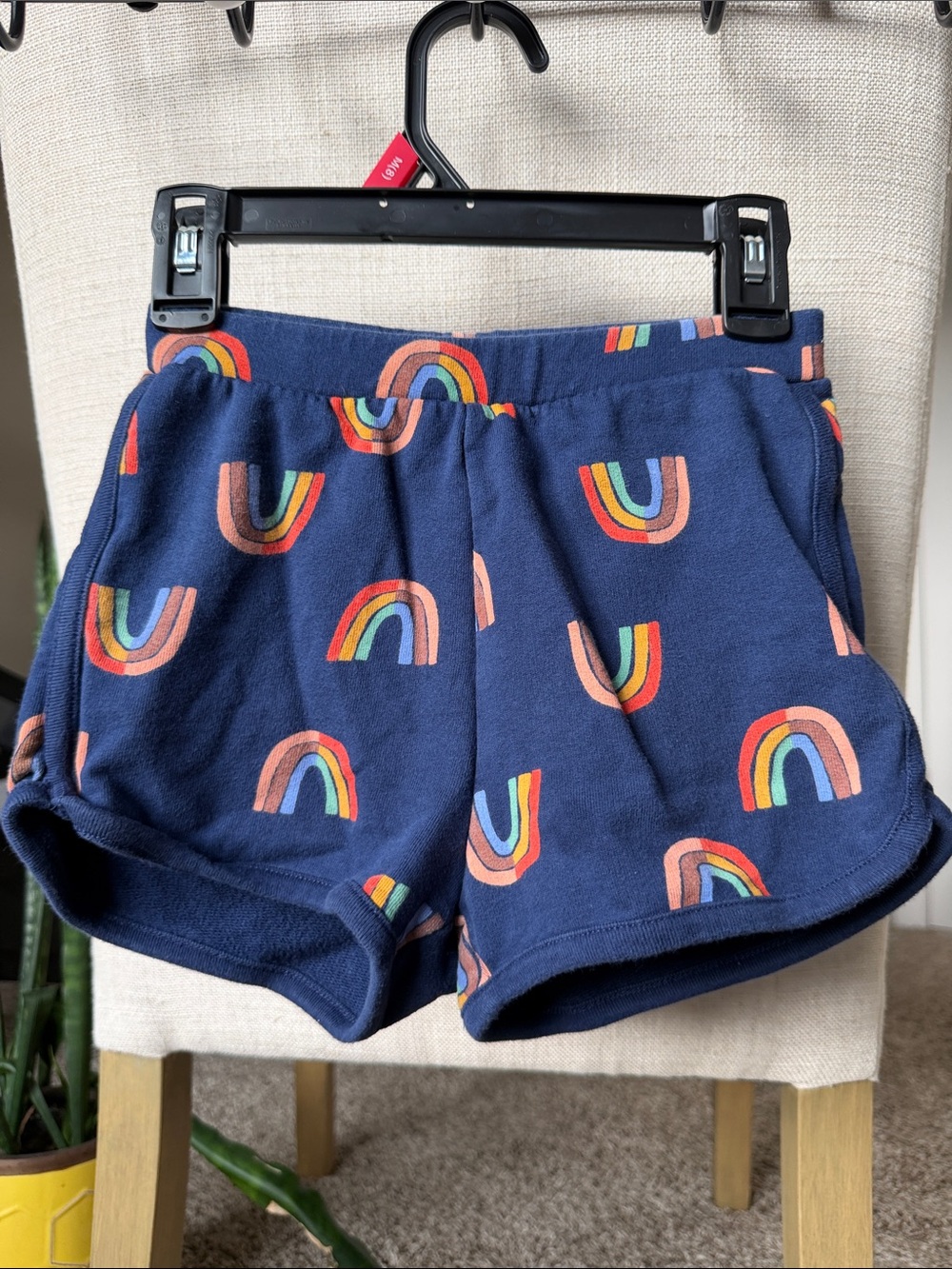 Hanna Andersson Navy Rainbow-Print Girls' Shorts